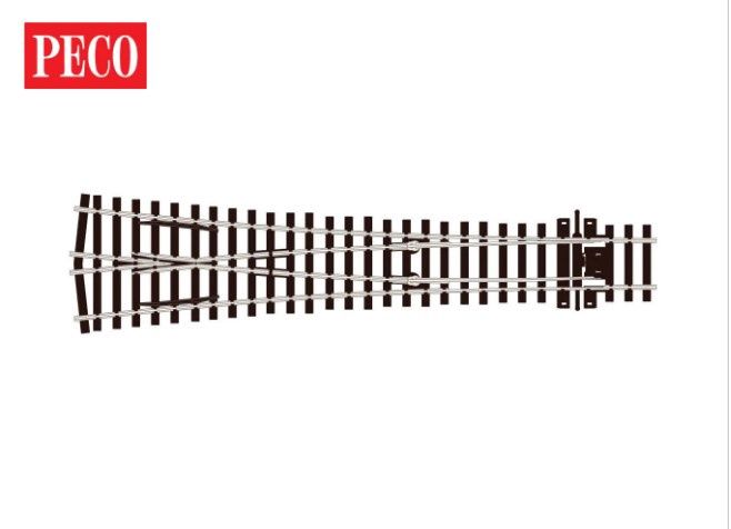 Peco SLE198 OO/HO Gauge Streamline Code 75 Y Large Radius Electrofrog Turnout