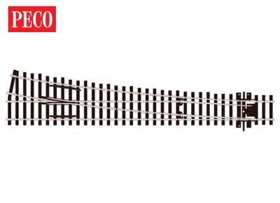 Peco SLE188 OO/HO Gauge Streamline Code 75 Large Radius R/H Electrofrog Turnout