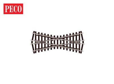 Peco SLE193 OO/HO Gauge Streamline Code 75 Short Crossing (24-degree angle)