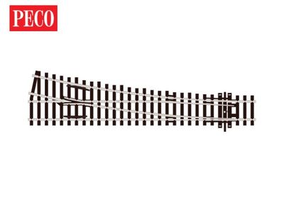 Peco SLE95 OO/HO Gauge Streamline Code 100 Medium Radius R/H Electrofrog Turnout