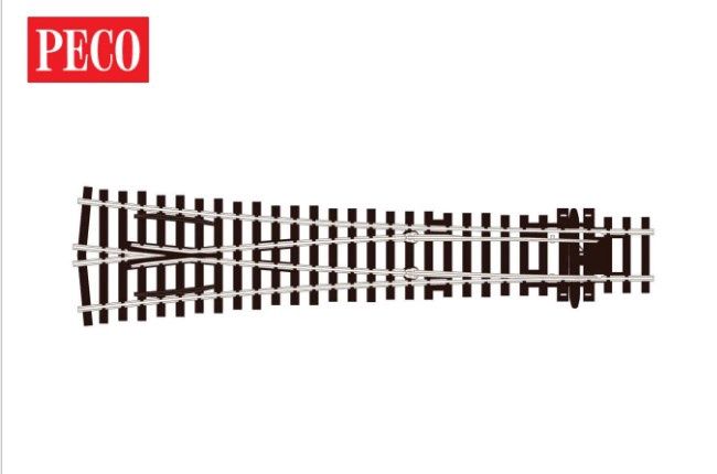 Peco SLE98 OO/HO Gauge Streamline Code 100 Y Large Radius Electrofrog Turnout