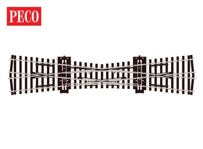 Peco SLE180 OO/HO Gauge Streamline Code 75 Single slip (12-degree angle)
