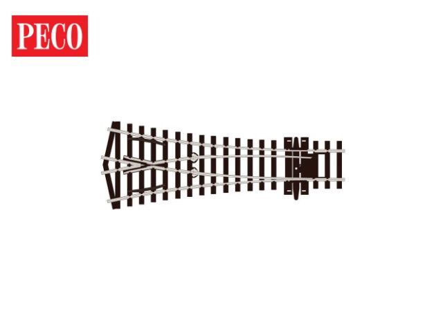 Peco SLE197 OO/HO Gauge Streamline Code 75 Y Small Radius Electrofrog Turnout
