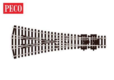 Peco SLE99 OO/HO Gauge Streamline Code 100 3-Way medium Radius Electrofrog Turnout