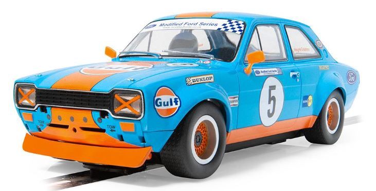 Scalextric C4530 Ford Escort MK1 – Wayne Crabtree Modified Fords 2023 - Gulf Edition
