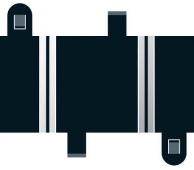 Scalextric C8236 Short Straight 78 mm x 2
