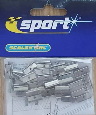 Scalextric C8255 Track Fixing Middle Clips x50