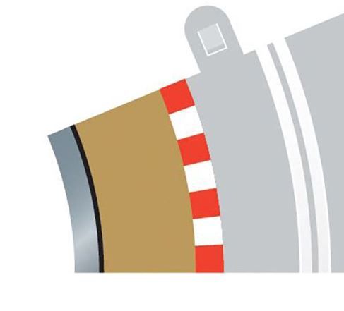 Scalextric C8280 Radius 2 Curve Inner Borders 22.5° x 4