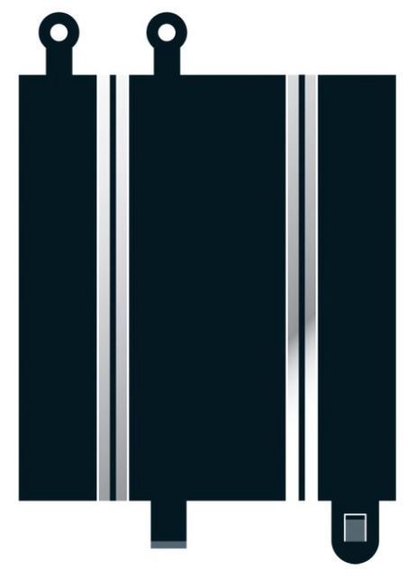 Scalextric C8222 Scalextric Straight Classic to Sport convertor track