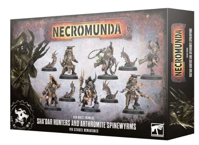 Necromunda: Ash Waste Nomads, Sha&#39;dar Hunters and Arthromite Spinewyrms