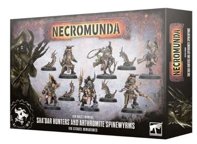 Necromunda: Ash Waste Nomads, Sha&#39;dar Hunters and Arthromite Spinewyrms