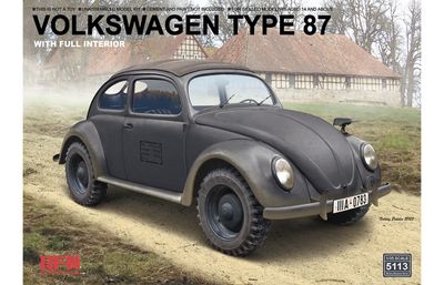 Ryefield Model Volkswagen Type 87 with Full Interior [1:35] [5113]