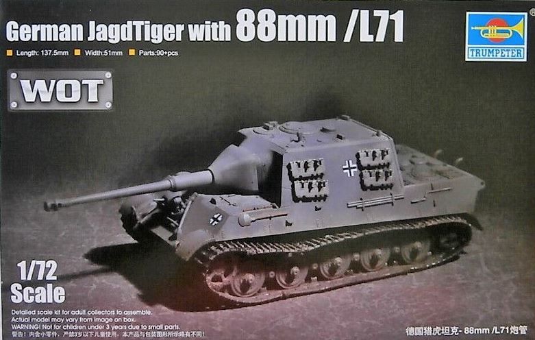 Trumpeter JagdTiger with 88mm/L71 (1:72) [TM07166]