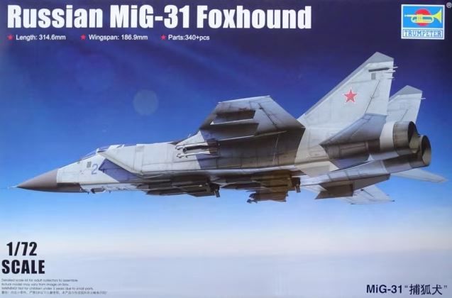 Trumpeter Russian Mig-31 Foxhound (1:72) [01679]
