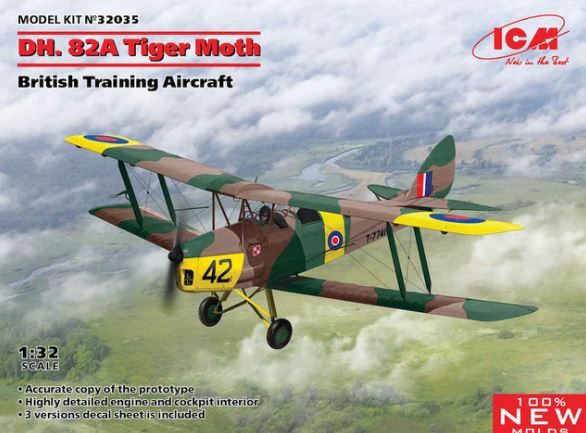 ICM de Havilland DH.82A Tiger Moth (1:32) [32035]