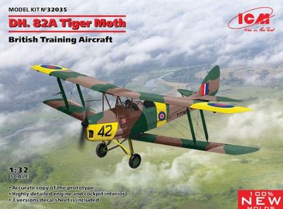 ICM de Havilland DH.82A Tiger Moth (1:32) [32035]
