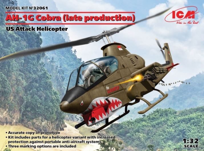 ICM AH-1G Cobra (Late Production) US Attack Helicopter (1:32) [32061]