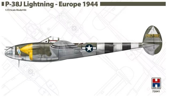 Hobby 2000 Lockheed P-38J Lightning - Europe 1944 (1:72) [72041]