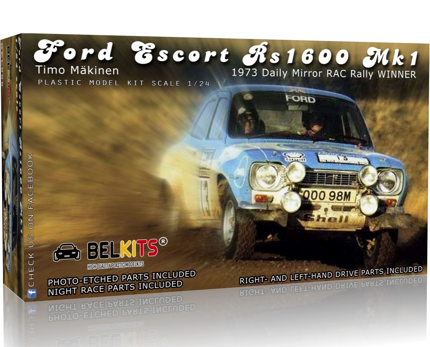 Belkits Ford Escort Mk1 Rally 1973 Timo Makinen RAC Winner [BEL006]