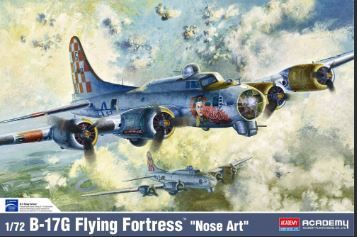 Academy US Air Force B-17G Flying Fortress &#39;Nose Art&#39; Heavy Bomber Aircraft (1:72) [12414]
