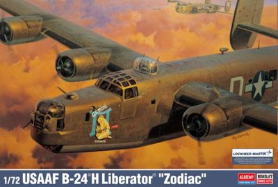 Academy USAAF B-24H Liberator Zodiac Heavy Bomber Aircraft (1:72) [12584]