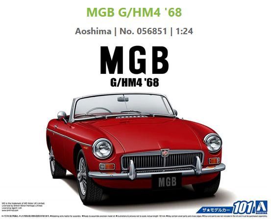 Aoshima 1/24 1968 MGB Roadster [056851]