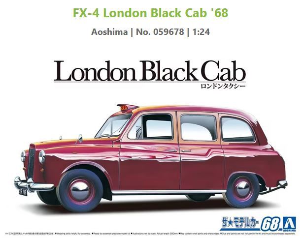 Aoshima 1/24 FX-4 London Black Cab &#39;68 [059678]