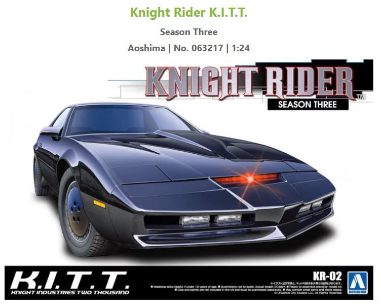 Aoshima 1/24 KNIGHT RIDER KNIGHT 2000 K.I.T.T. SEASON I [063217]