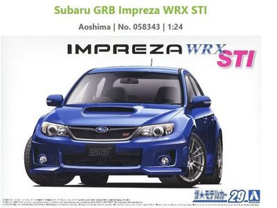 Aoshima 1/24 SUBARU GRB IMPREZA WRX STI '10 [058343]