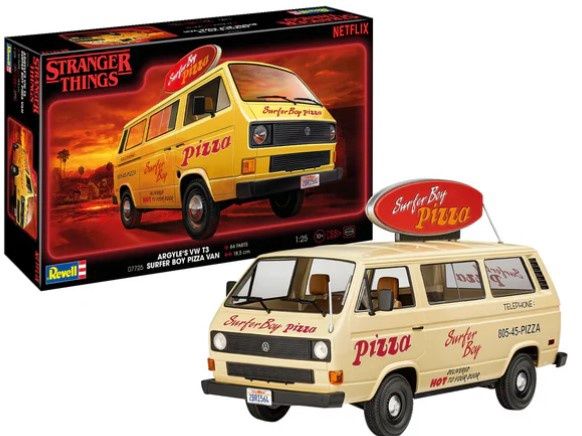 Revell Stranger Things Argyle&#39;s VW T3 Surfer Boy Pizza Van (1:25) [07725]