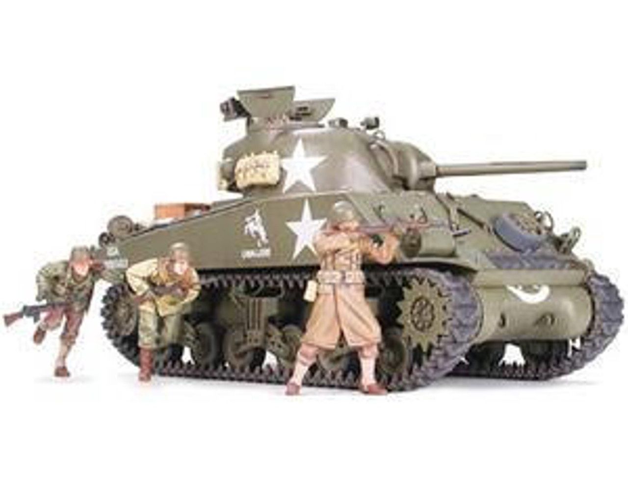 Tamiya U.S. Medium Tank M4A3 Sherman 75mm Gun Late Production (1:35) [35250]
