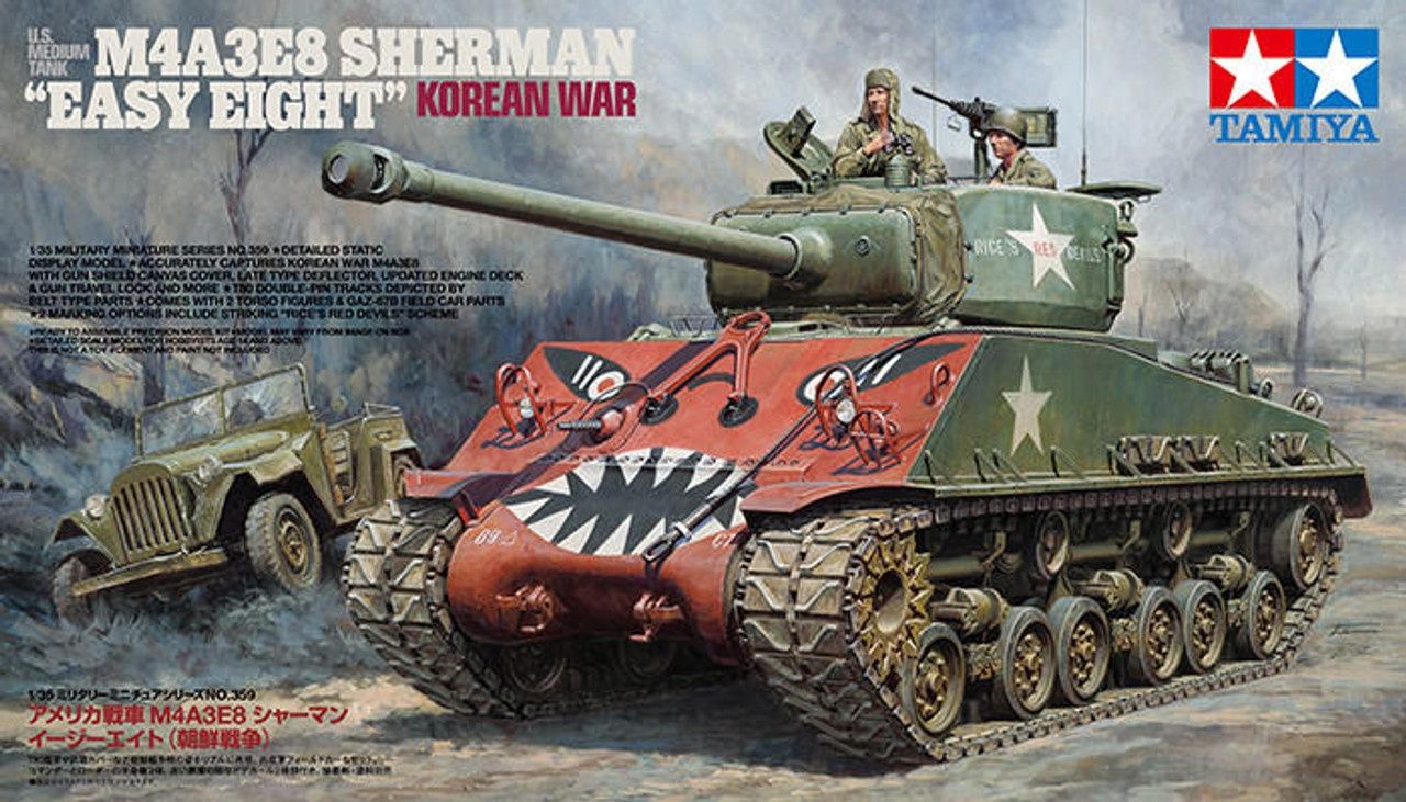 Tamiya U.S. Medium Tank M4A3E8 Sherman &#39;Easy Eight&#39; Korean War (1:35) [35359]