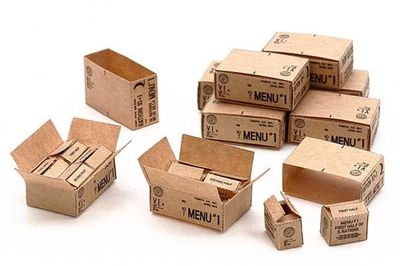 Tamiya US 10-IN-1 Ration Cartons (1:35) [12689]