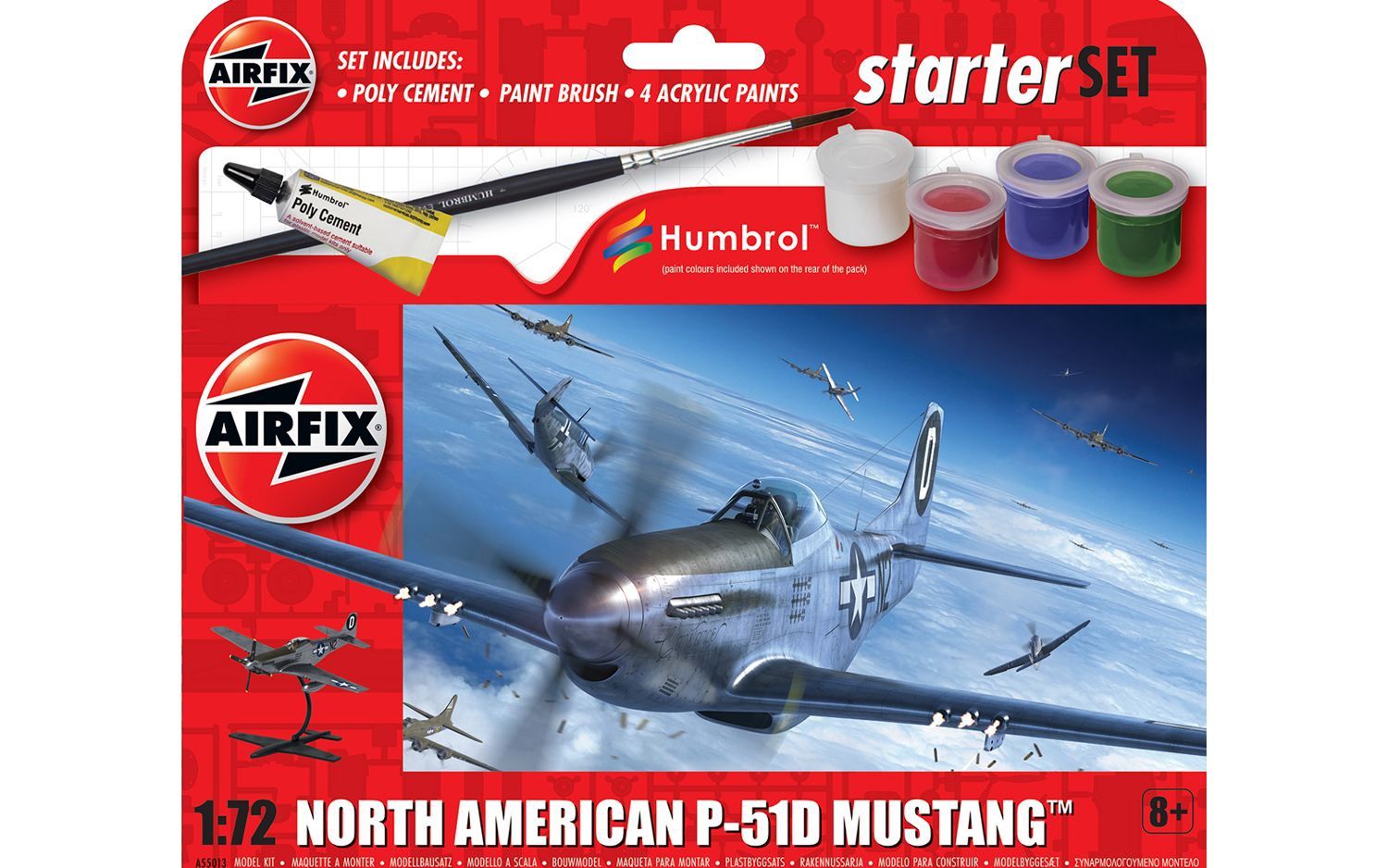 Airfix A55013 Starter Set - North American P-51D Mustang (1:72)