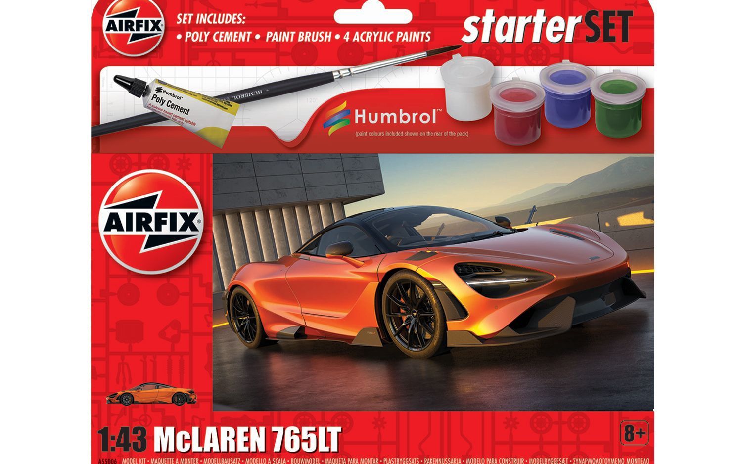 Airfix A55006 Starter Set - McLaren 765LT (1:43)