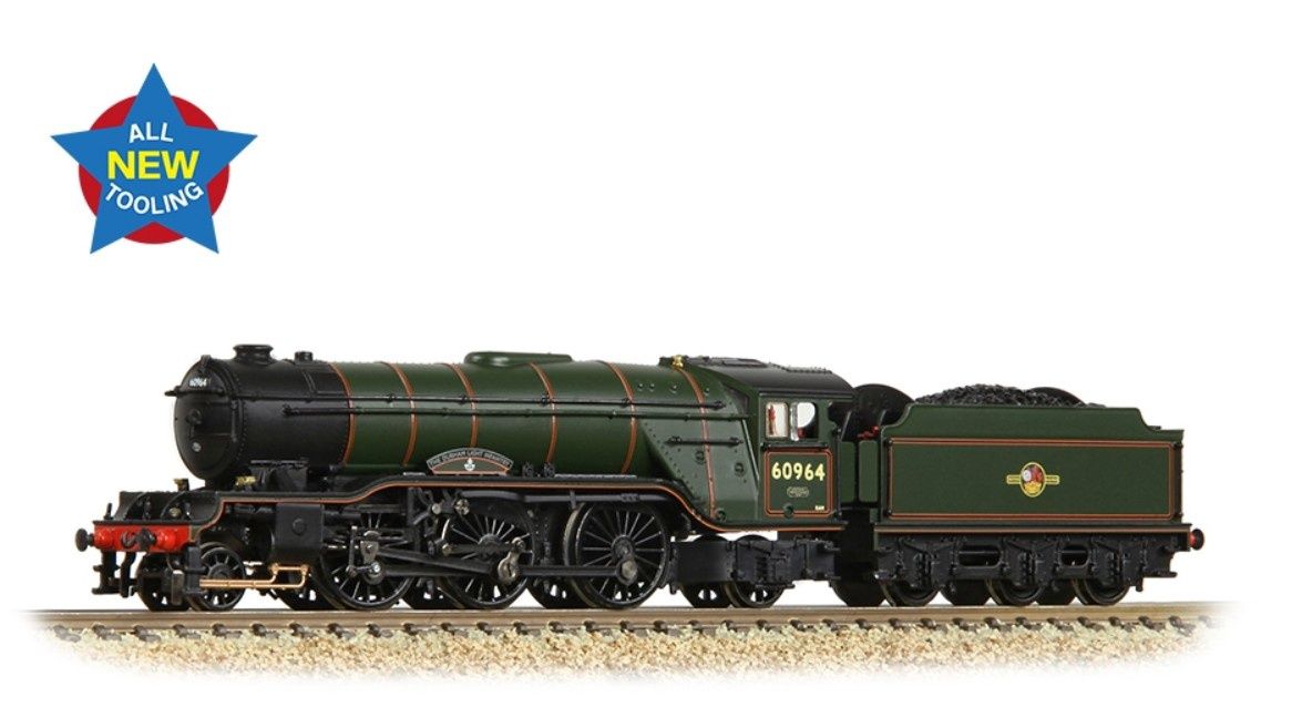Graham Farish 372-613 LNER V2 60964 &#39;Durham Light Infantry&#39; BR Lined Green (Late Crest)