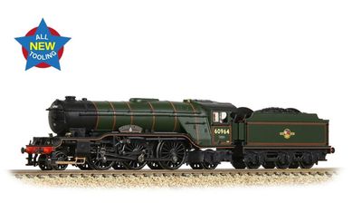 Graham Farish 372-613 LNER V2 60964 &#39;Durham Light Infantry&#39; BR Lined Green (Late Crest)