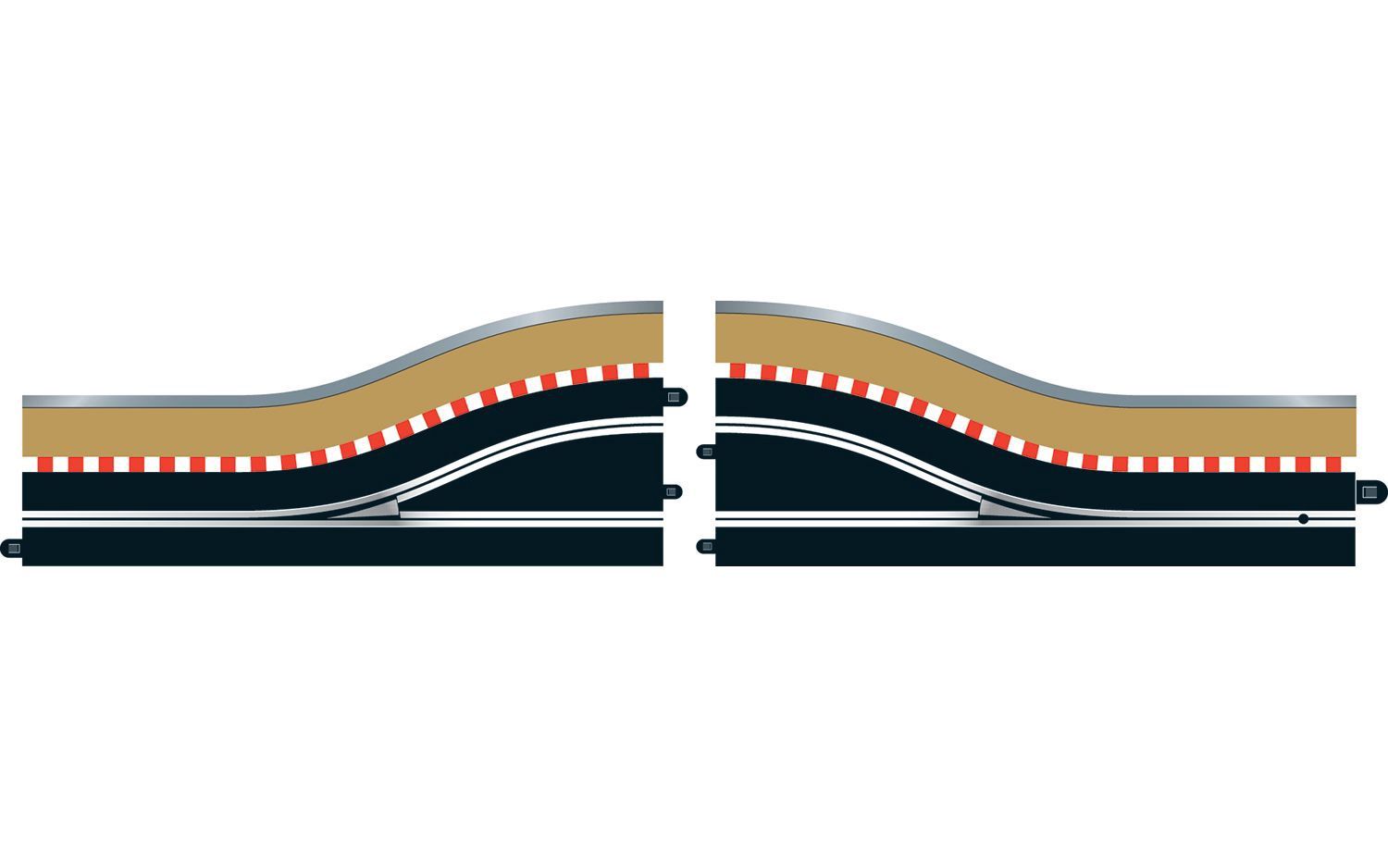 Scalextric C7015 Pit Lane Track (Right Hand) - Includes Sensor