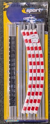 Scalextric C8268 Curved Kerb and Barriers x4