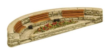 Harburn Hobbies SS333 OO/HO Gauge Station &amp; Street Series Crescent Seating Arena [25% DISCOUNT!]