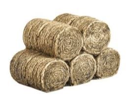 Harburn Hobbies CG213 OO/HO Gauge Country &amp; Garden Series Stack of Ten Round Hay Bales [25% DISCOUNT!]
