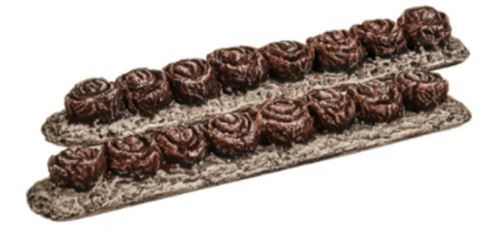 Harburn Hobbies CG281 OO/HO Gauge Vegetable Rows - Red Cabbage [25% DISCOUNT!]