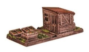 Harburn Hobbies CG252 OO/HO Gauge Country &amp; Garden Series Allotment Section with Shed, Cold Frames &amp; Sundries [25% DISCOUNT!]