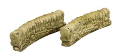 Harburn Hobbies CG204 OO/HO Gauge Country &amp; Garden Series Dry Stone Walls - Curved (2) [25% DISCOUNT!]