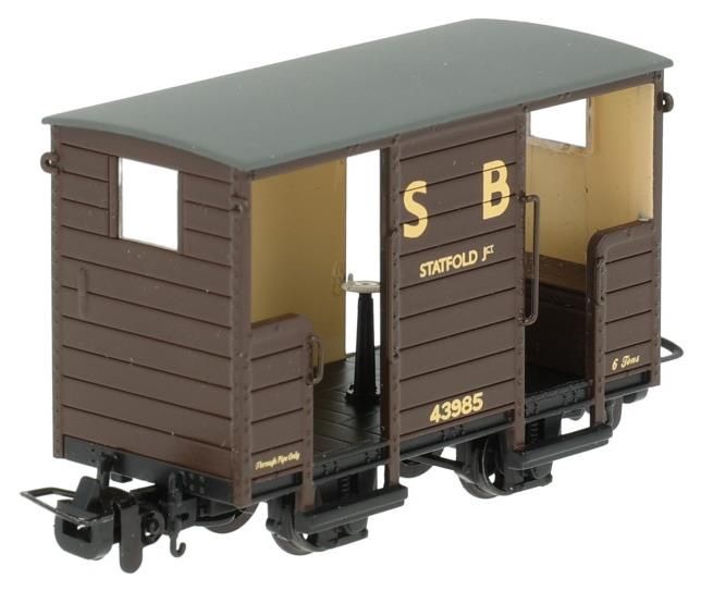 Bachmann OO-9 Narrow Gauge 393-101 RNAD Open-End Brake Van Statfold Barn Railway Brown