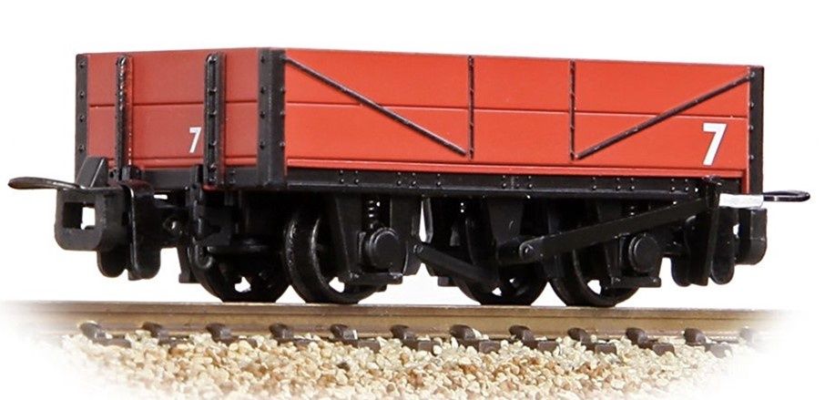 Bachmann OO-9 Narrow Gauge 393-151 RNAD Rebuilt Open Wagon Welsh Highland Railway Red