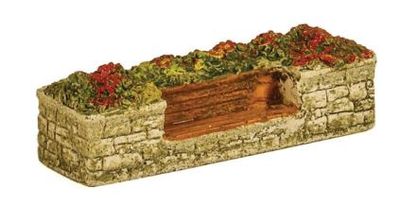 Harburn Hobbies SS331 OO/HO Gauge Station &amp; Street Series Floral Bed with Wooden Seat [25% DISCOUNT!]