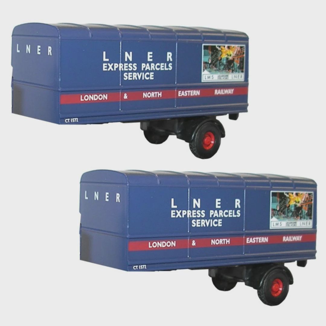 Oxford Diecast LNER Box Twin Trailer Pack (1:76) [76MH004T]