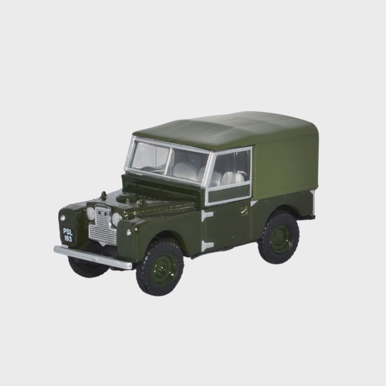 Oxford Diecast Land Rover Series I 88'' Canvas Bronze Green Plimsol (1:76) [76LAN188024]