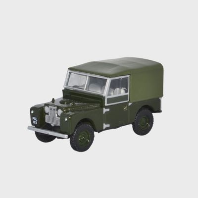 Oxford Diecast Land Rover Series I 88'' Canvas Bronze Green Plimsol (1:76) [76LAN188024]